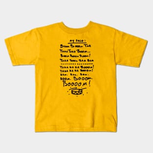 Cheat Sheet for Drummers Kids T-Shirt